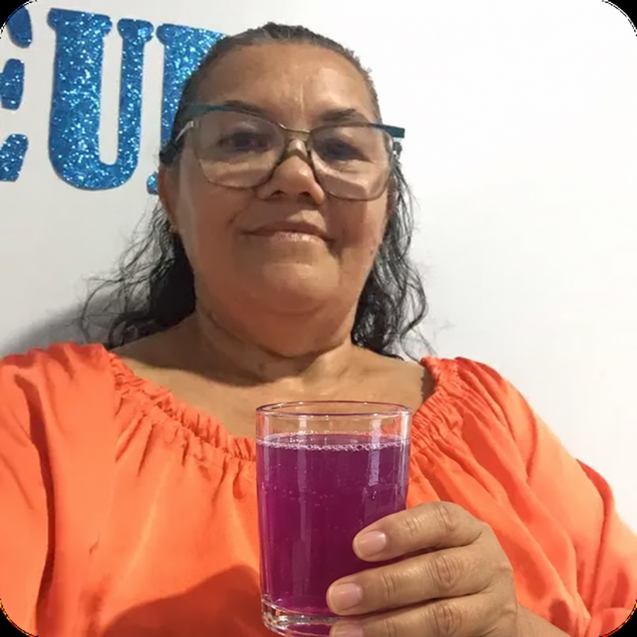 Testemunho de participante Bela Vitta com a bebida preparada em casa
